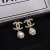 Gold Diamond Pendant Earrings