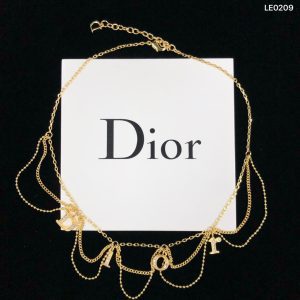 Gold Tassel Letter Necklace