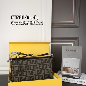 Old Flower Canvas New Style Baguette Bag 34*21cm