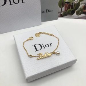 Gold letter bracelet