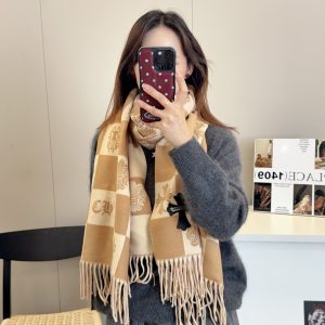 Classic double-sided jacquard scarf 65*180cm